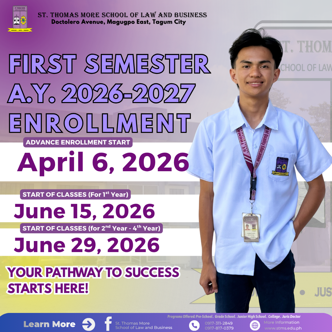 Early Enrollment for the First Semester (A.Y. 2026–2027) is NOW OPEN ...